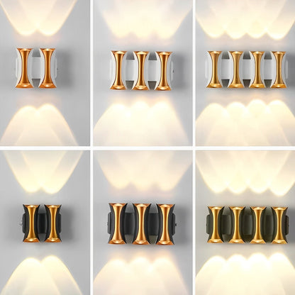 Waterproof Up and Down Lights LED Modern Outdoor Wall Sconce - Flyachilles