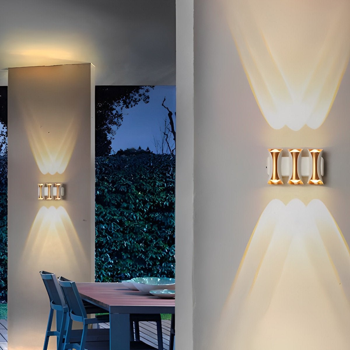 Waterproof Up and Down Lights LED Modern Outdoor Wall Sconce - Flyachilles