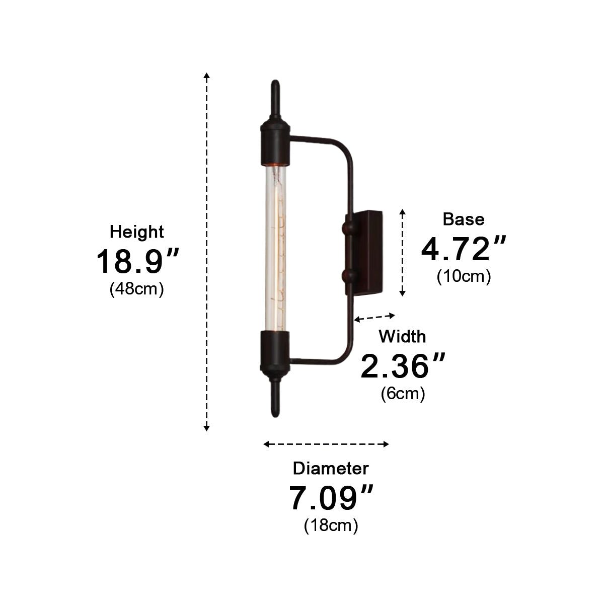 Waterproof Vintage Industrial Iron LED Wall Sconces - Flyachilles