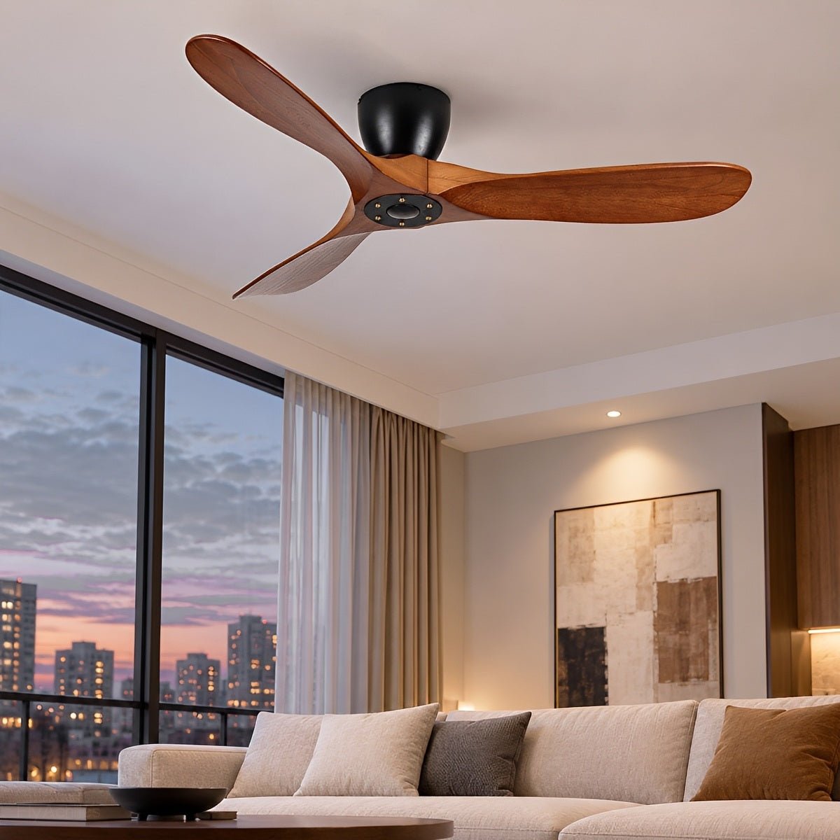 Waterproof Wood DC Motor Outdoor Ceiling Fan - Flyachilles