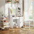 White Makeup Vanities Dressing table With LED Mirror & 3 Drawers - Flyachilles