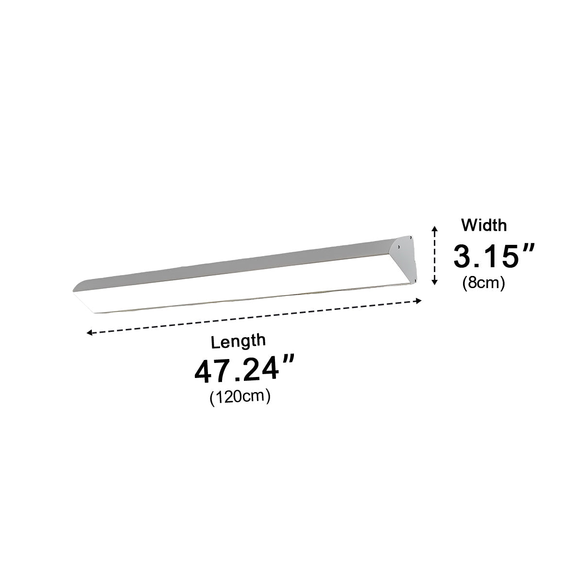 White Waterproof Outdoor LED Strip Lights Porch Light Exterior Wall Lights - Flyachilles