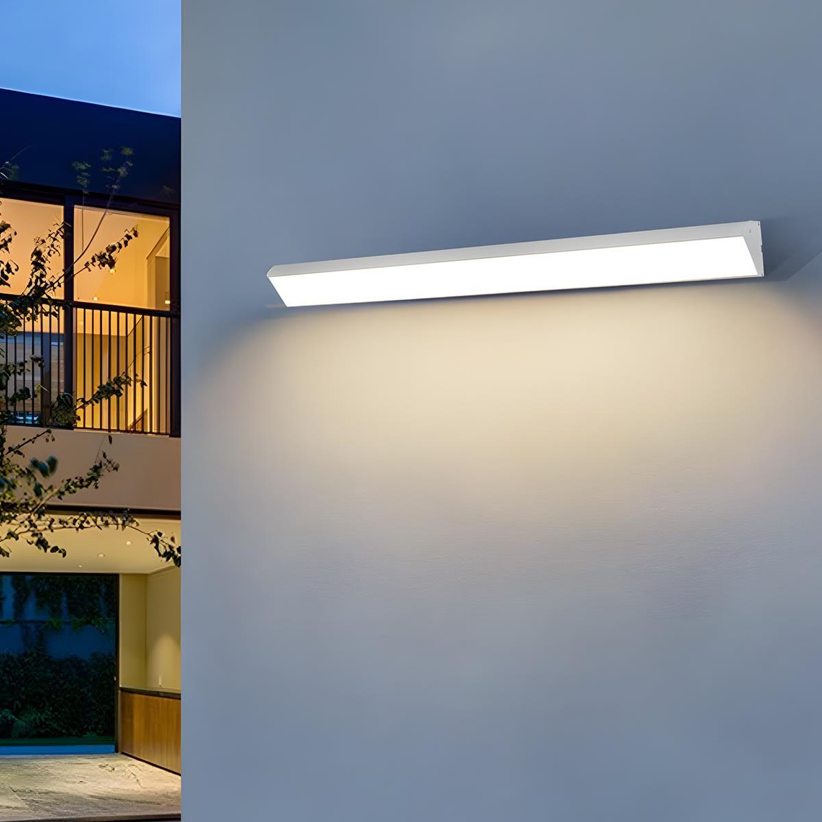 White Waterproof Outdoor LED Strip Lights Porch Light Exterior Wall Lights - Flyachilles