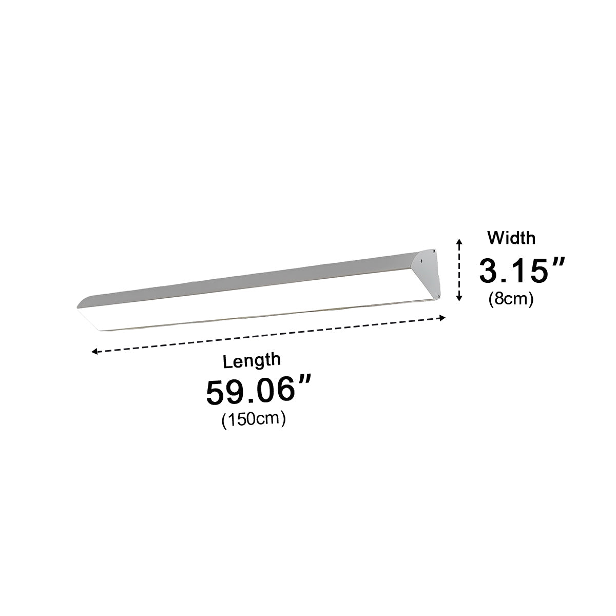 White Waterproof Outdoor LED Strip Lights Porch Light Exterior Wall Lights - Flyachilles