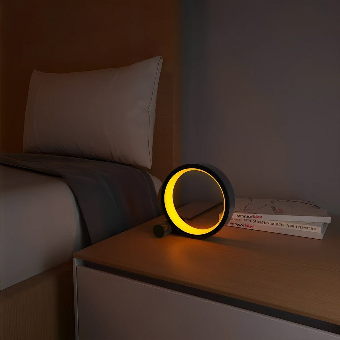 WIFI RGB Dimming Ring - Round Dynamic Ambient Night Lights Table Lamp - Flyachilles
