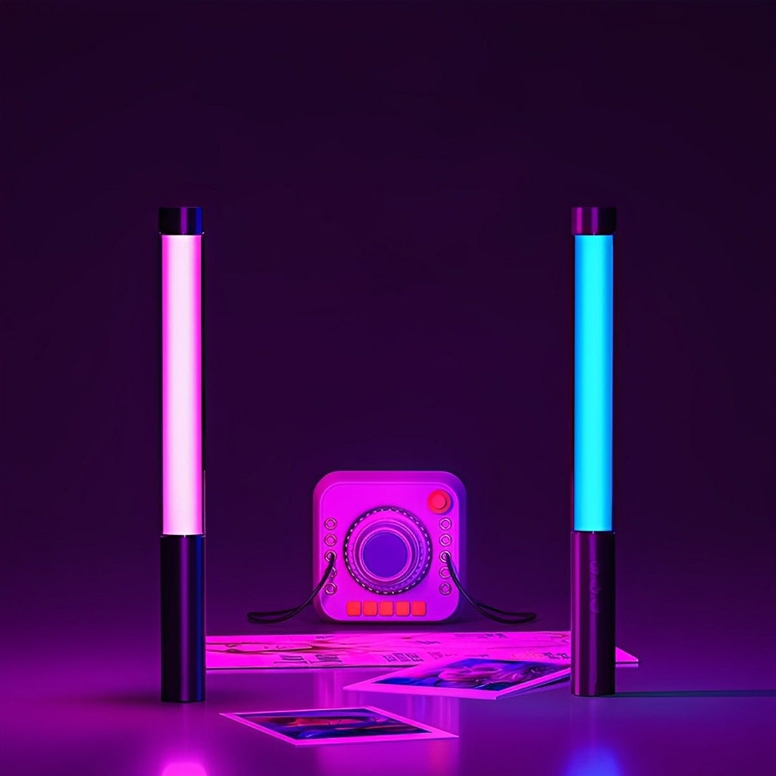 Wireless 360° LED Tube Handheld Light Stick Atmosphere Light - Flyachilles