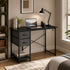 Wooden Writing Desk with Drawer & Hook for Home Office - Flyachilles